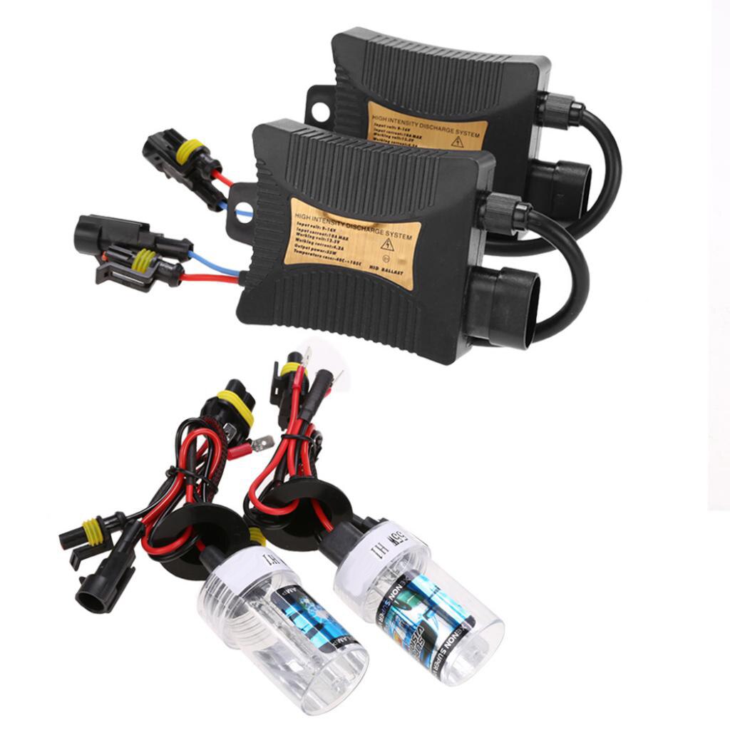 Kit HID de faro delantero de xenón H1 8000K 55W DC 12V con balastos de reemplazo
