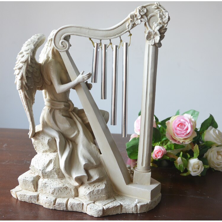 Tuin Wind Chime Angel met Harp Windgong
