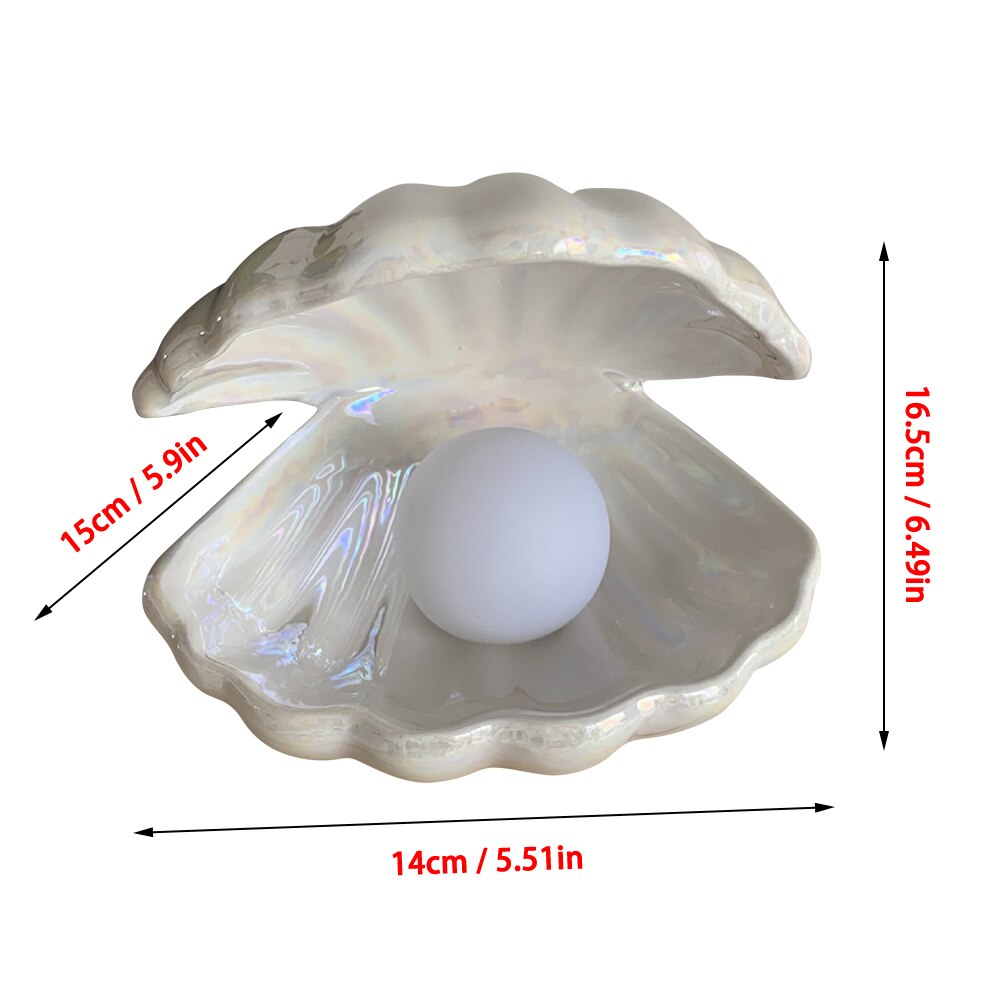 Fantasy ceramiczna lampa muszla perła syrenka dekoracja lampka nocna na prezent ambona robić przechowywania lampa dekoracyjna