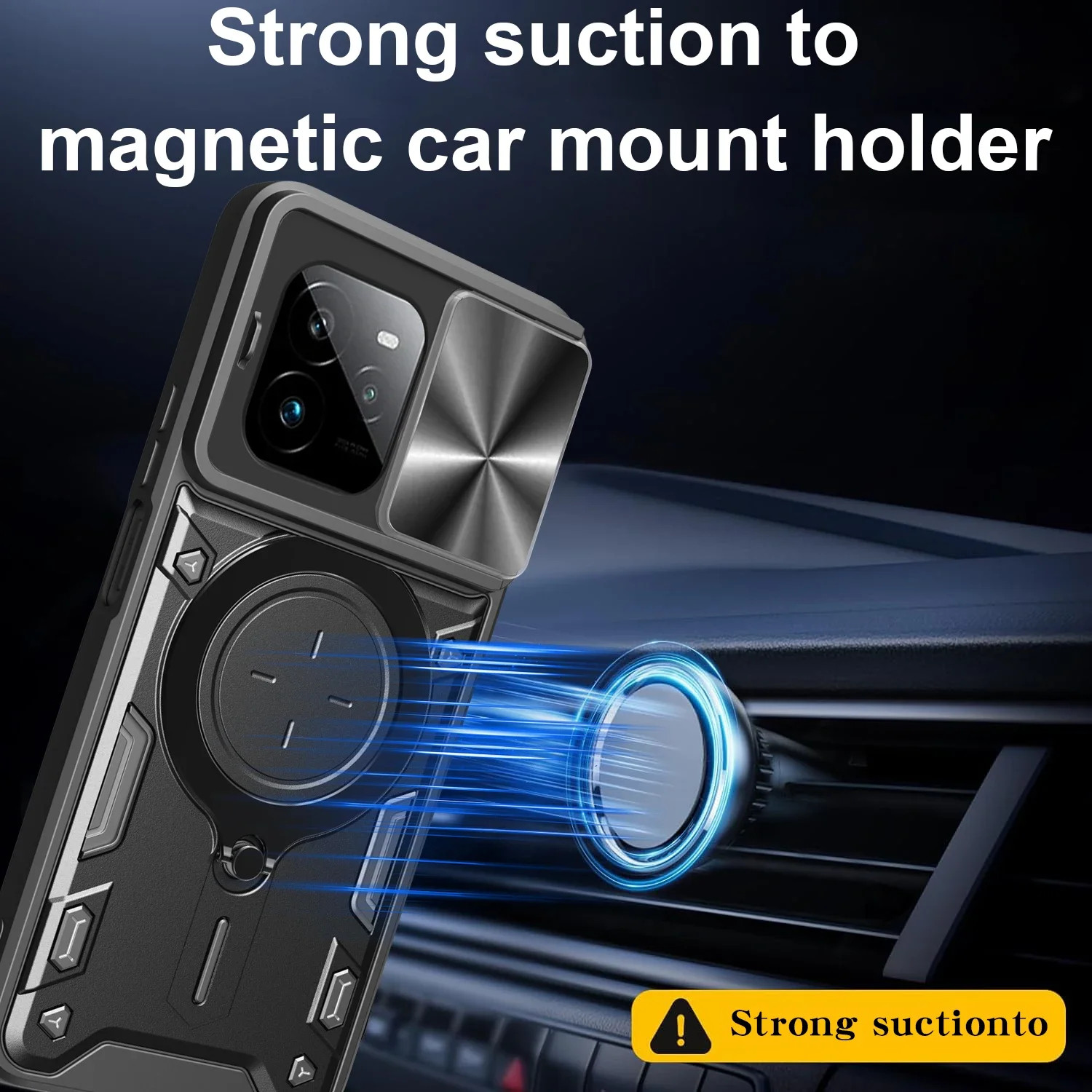 Funda con soporte para cámara deslizante para Realme GT 7 Pro, Funda protectora con soporte magnético para Realme GT7 Pro, Capa de teléfono a prueba de golpes