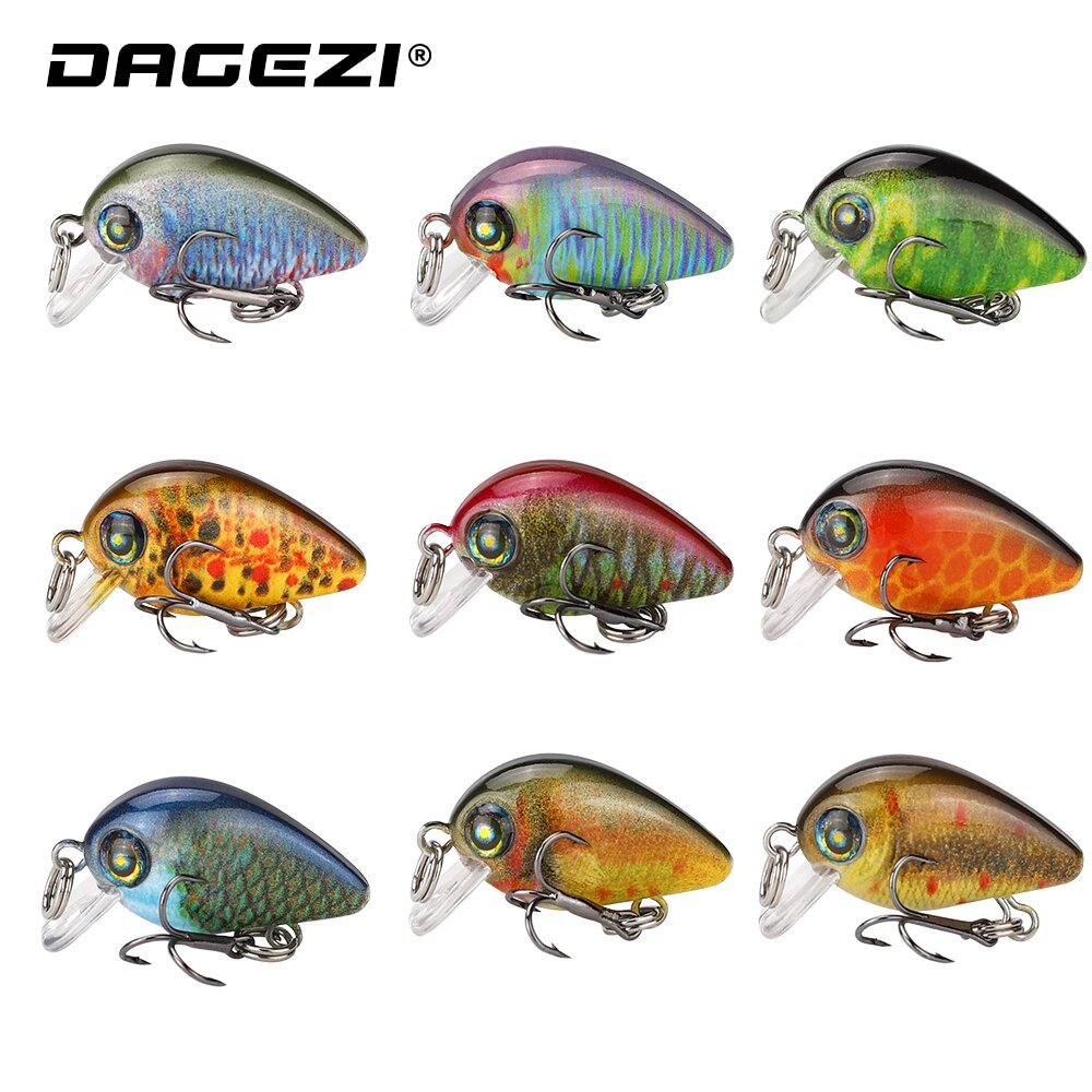 DAGEZI 1 sztuk pływająca przynęta 2g 2.5cm popper Wędkarstwo wabik 3D przynęta oczy Crankbait Wobblers FishingTackle Isca latać Wędkarstwo
