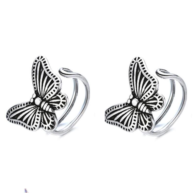 Oly2u – vestes d'oreilles Style bohémien, fée papillon délicate, exquise, esthétique, sans piercing, boucles d'oreilles pour femmes, bijoux Vintage: HDED043