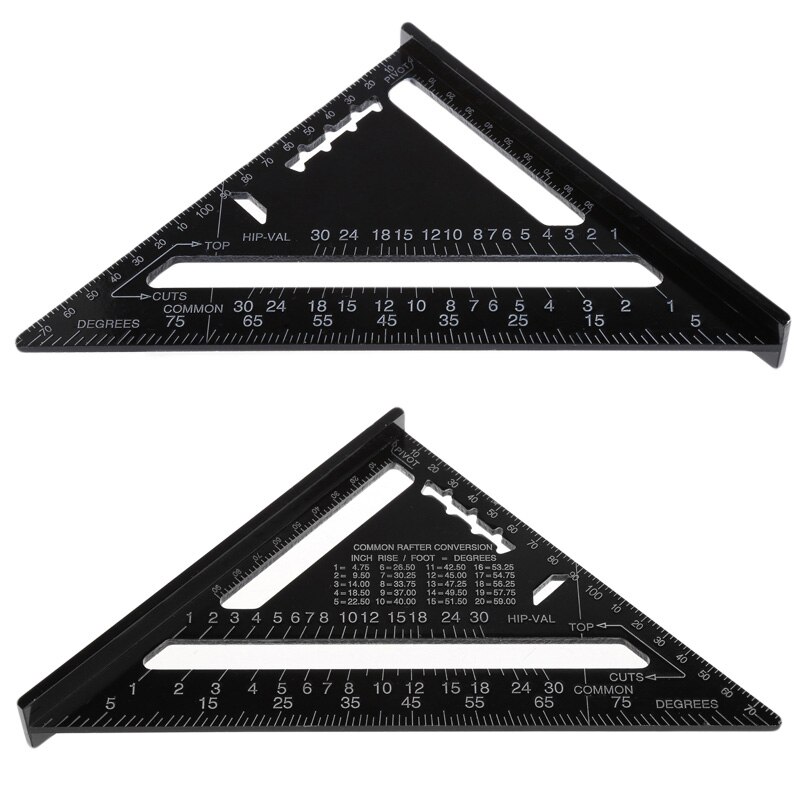 Triangular Angle Measuring Tool Triangular Measuring Ruler 7 Inch Metric Aluminum ... – Vicedeal