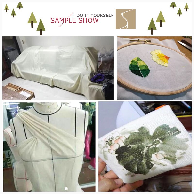 Vintage Solid Cotton Lining Fabric Plain White Cotton Fabric Texture Cotton Polyester Blend Fabric By the meter