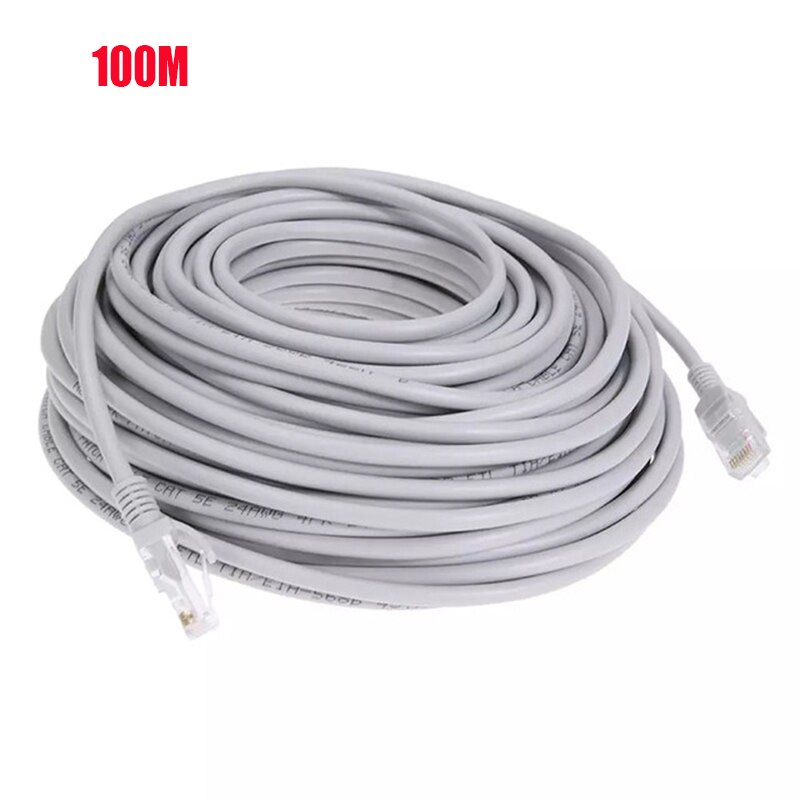 1m / 5m / 10m / 15m / 30m / 50m / 100m cat 5e rj45 ethernet-kaapeli, verkko-lan-kaapeli (patch-johto): 100m