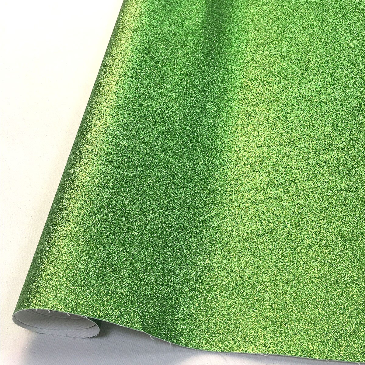20*30CM Sparkly Fine Glitter PU Leatherette Sewing Fabric iridescent Sequins Faux Leather Craft Bows Bag Earring Making DIY: green