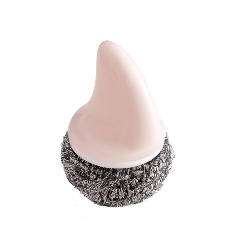 Nano Staalborstel Bal Keuken Schoonmaken Afwassen Staal Wol Schuursponsje Kleurrijke Rvs Scrubber Polijsten: pink