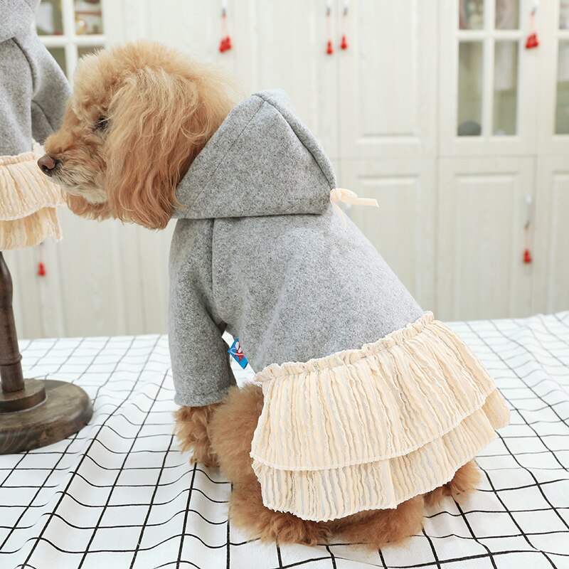 Grijze Hond Jurk Kleding Voor Hond Lente Teddy Poedel Cake Rok Voor Honden Kat Huisdier Kleding Teddy Poedel Huisdier hond Kleding