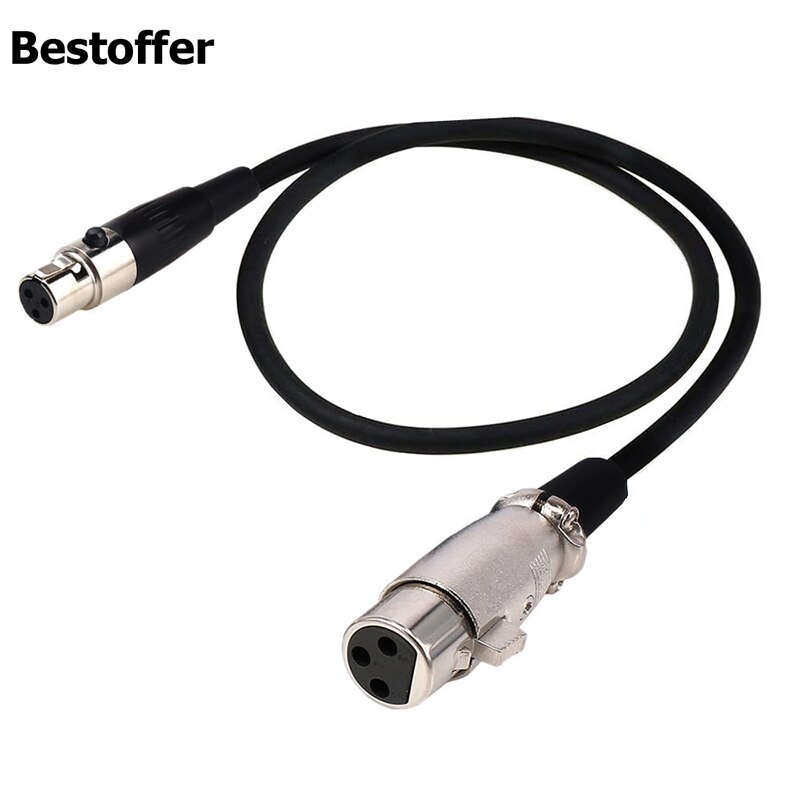 0.5M/1.5M Mini-Xlr Naar Xlr 3Pin Mannelijke Vrouwelijke Audio Microfoon Camera Kabel