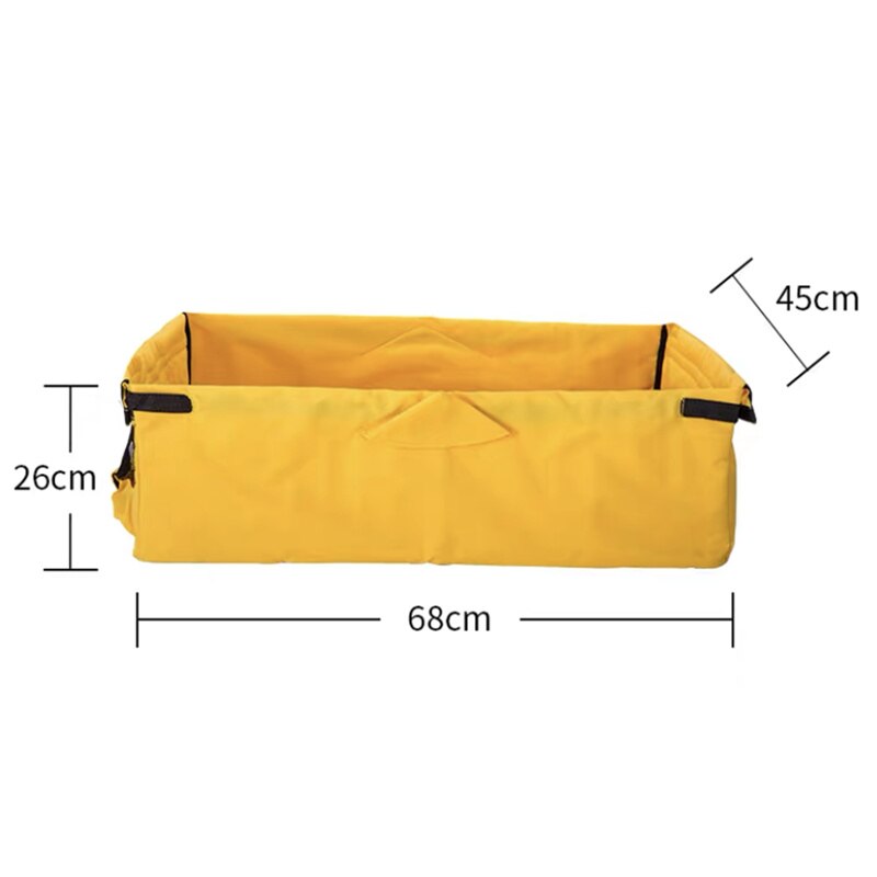 Heavy-Duty Polyester Garden Utility Wagon Cart Liner For Garden Utility Wagon Cart: 68X45X26CM Yellow