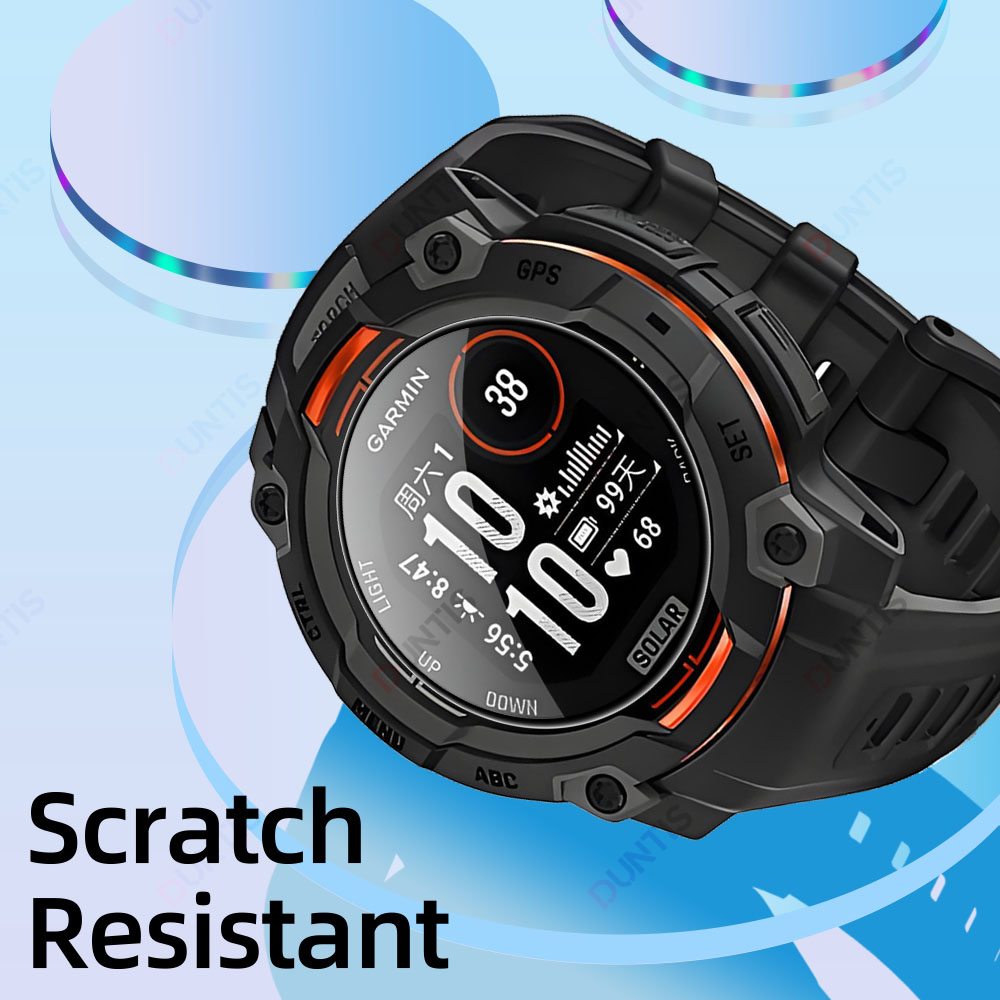 Screenprotector voor Garmin Instinct 3 AMOLED & SOLAR 50 mm 45 mm 3D gebogen schermbeschermer Ultra-HD beschermfolieaccessoires