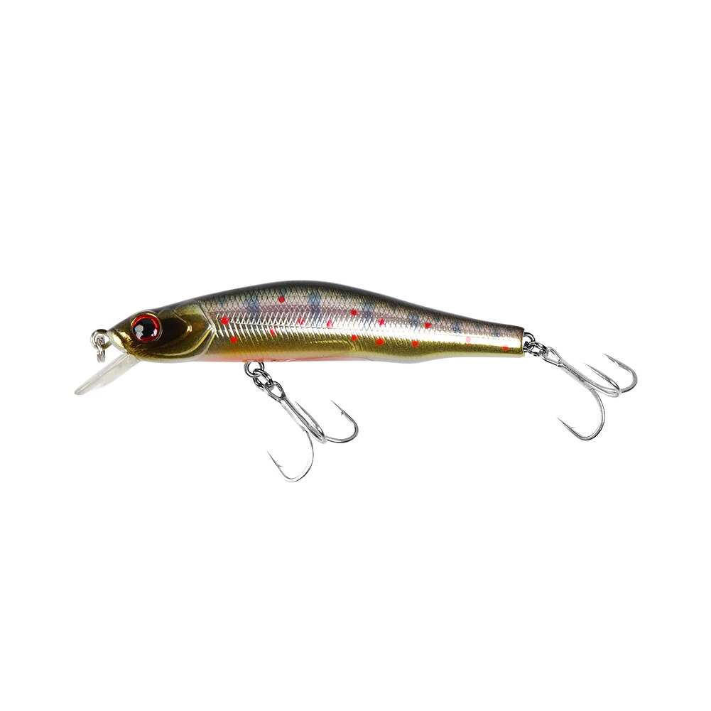 BassLegend Fishing Suspending Orbit Minnow Jerkbait Magnetic System Long Cast Bass Pike Trout Lure 80SP 80mm/8.5g: Brown