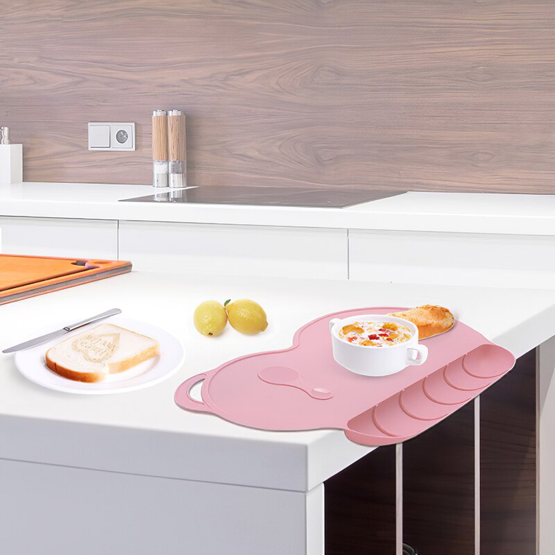 Baby Eten Mat Food Grade Waterdichte Siliconen Placemat Hoge Temperatuur Isolatie Mat Student Antislip Tafel Mat