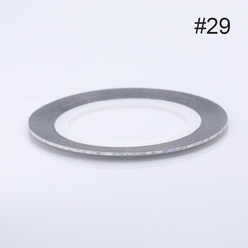 1 hoja pegatina de uñas líneas fluorescentes Color 3D cinta arte adhesivo para uña pegatinas DIY uñas: 15