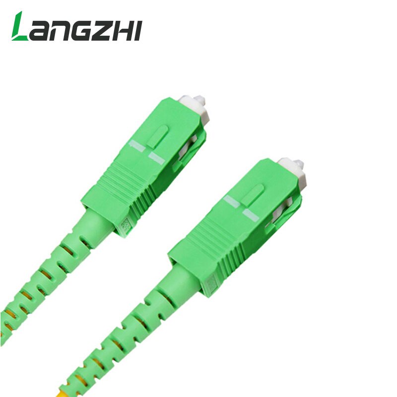 10pcs/bag Sc Apc 3m Simplex Mode Fiber Optic Patch Cord Cable Sc Apc 2.0mm Or 3.0mm Ftth Fiber Optic Jumper Cable