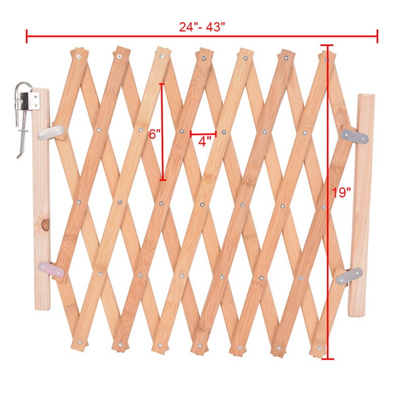 Hond Huisdier Hekken Huisdier Isolatie Vouwen Safe Guard Eenvoudige Rekbaar Houten Hek Barrière Houten Veiligheid Gate Dierbenodigdheden