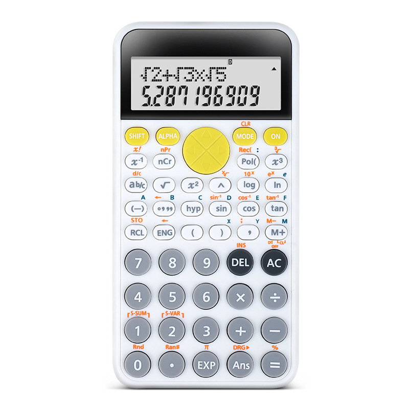 Scientific Function Calculator College Student Examination Physical Chemistry Contest Accountant Office Calculator: WHITE