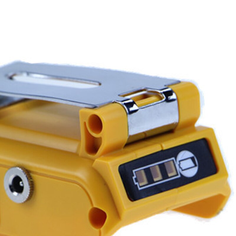 Dual USB DC 12V Port 60W with LED Display Clip Battery Converter Adapter For DEWALT 18V 20V Li-Ion Battery