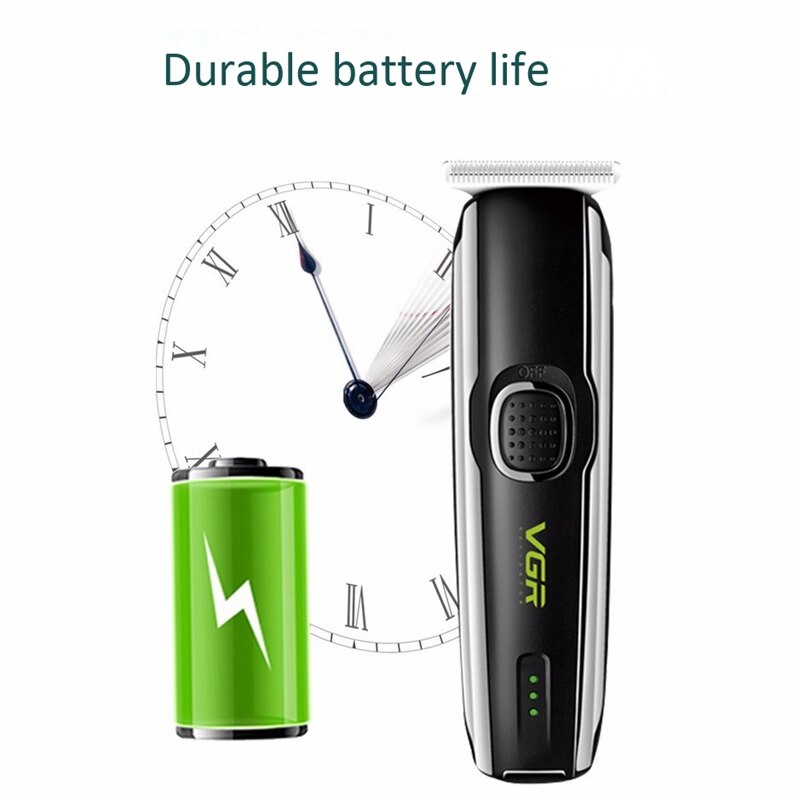 Vgr V-020 Wireless Rechargeable Shaver Hair Trimmer Beard Car Trimer for Men Usb Electric Stubble Edge Razor Cutter Hair Cutting