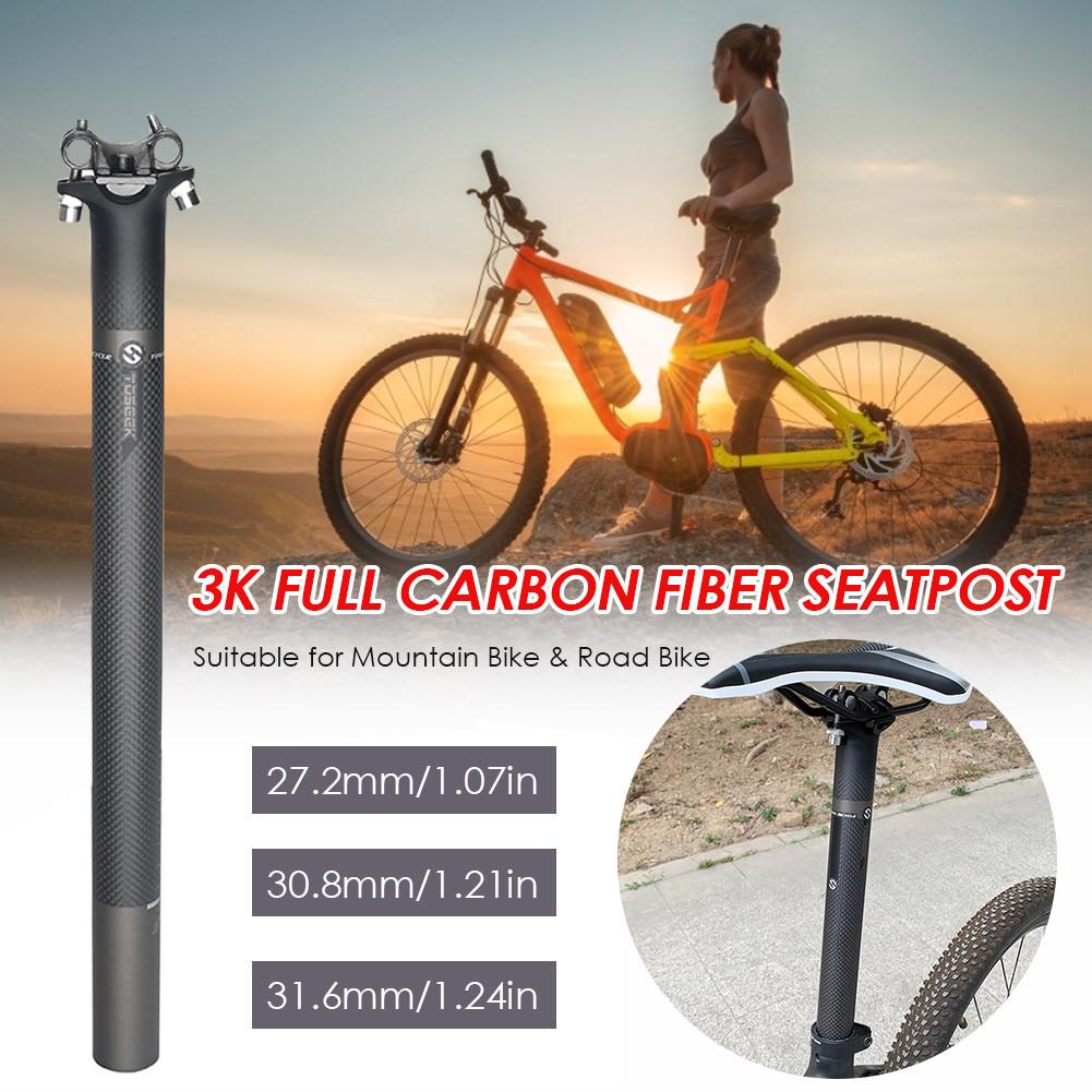 27.2Mm/30.8Mm/31.6Mm 3K Full Carbon Zadelpen Verstelbare Fietsonderdelen Superlight Mtb Road fiets Fietsen Zadelpen