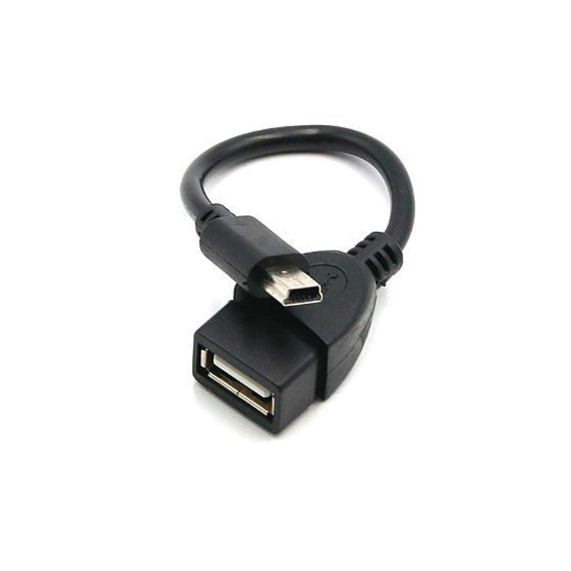 2pcs/lot Test before send USB A Female to Mini USB B Male Cable Adapter 5P OTG V3 Port Data Cable For Car Audio Tablet