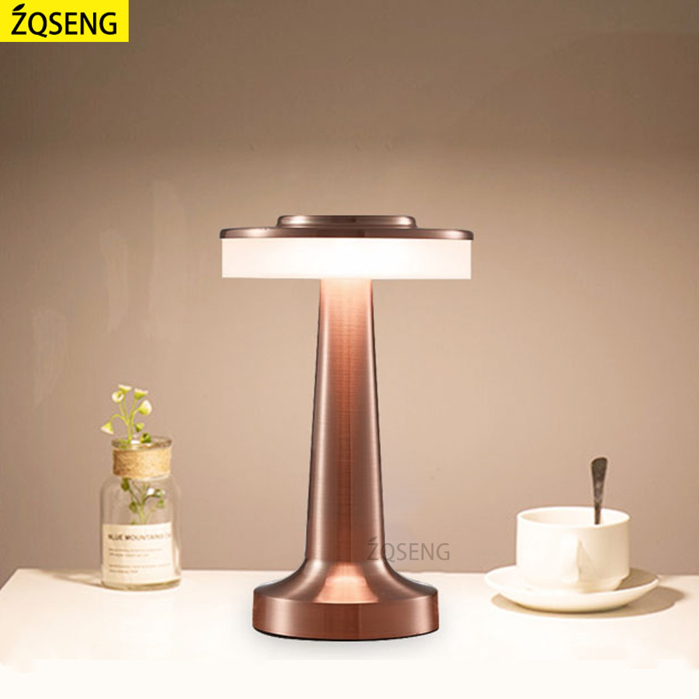 retro Bar Tisch Lampe LED Wiederaufladbare Schreibtisch Licht Zimmer Dekor Lampe Camping Luces Schlafzimmer Kaffee Dekoration Chambre Nacht Lichter