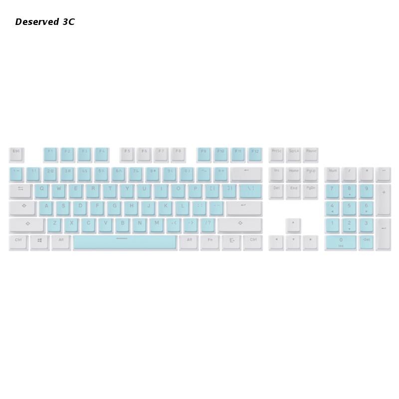 R9CB 104 Keys Pudding Keycap OEM Profile Double Shot PBT Backlit Keycap for Mx Switch: 4