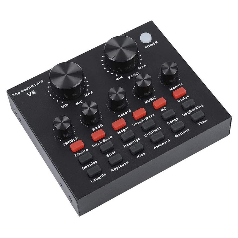 Webcast Sound Card Live Show Soundcard With Audio Interface Audio USB Headset Microphone Personal Entertainment Streamer