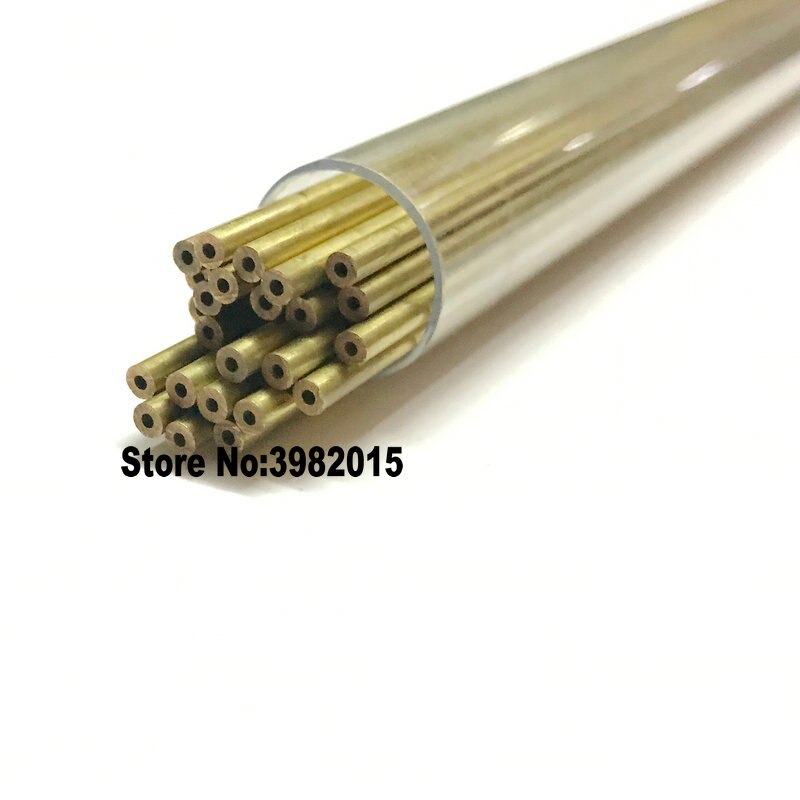 Boren Onderdelen Messing Elektrode Buis Enkel Gat 2.7*400mm 25 stuks Per Buis voor WEDM Boormachine