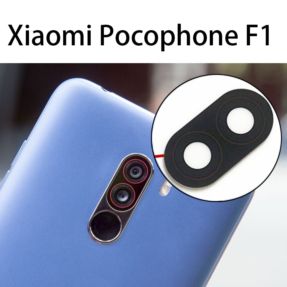 Voor Xiaomi Pocophone F1 Rear Camera Lens Glas Voor POCO F1 Back Camera Lens Vervangende Onderdelen