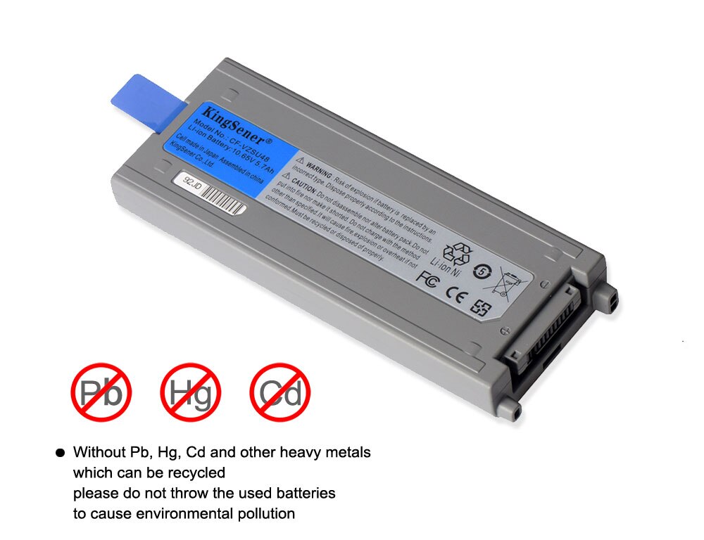 Kingsener cf-vzsu 48 laptop batteri til panasonic cf-vzsu 48u cf-vzsu 48r cf-vzsu 28 cf- vzsu 87r cf-vzsu 50 cf-19 cf19 toughbook