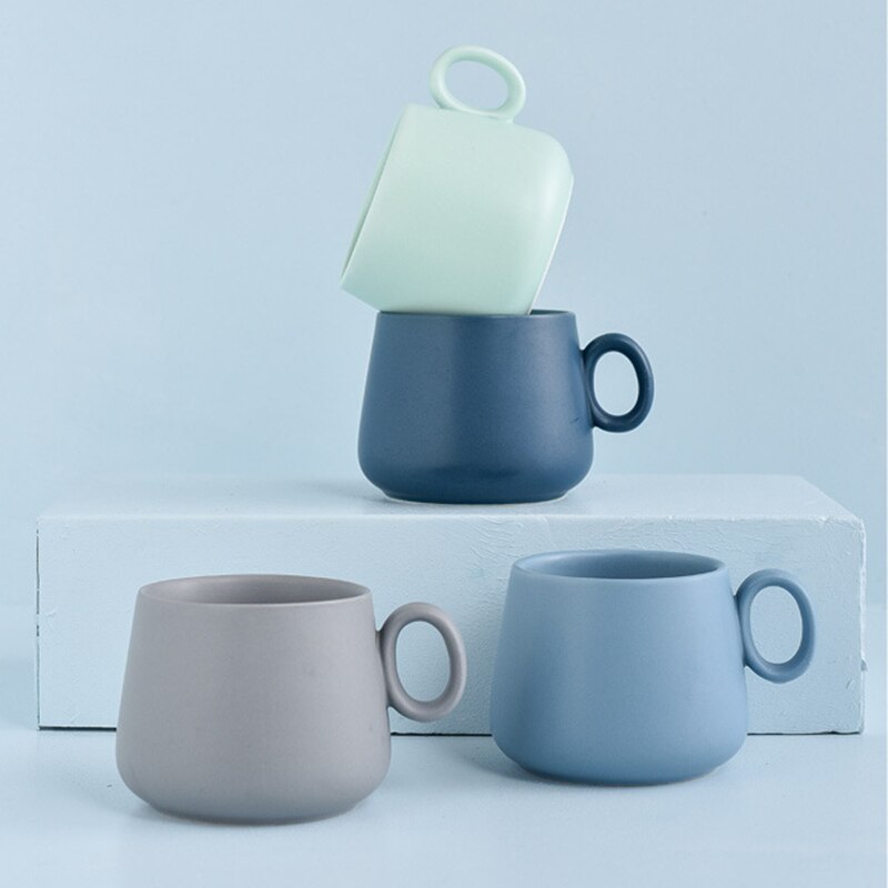 Kreative regenbogen keramik kaffee becher pastell farbe nette Tee Becher tasse tazas de Cafe tassen und becher neuheit latte becher