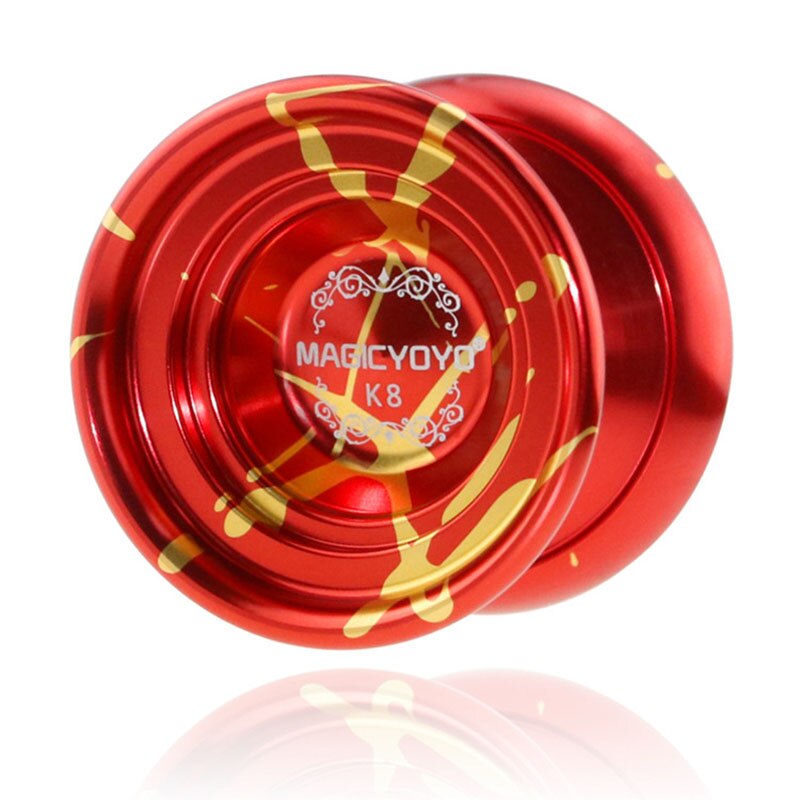 Top Magic Exquisite Color K8 Ghost-Hand Metal Yo-Yo For Tricks Large Diameter Easy Operate Fancy Yoyo Kids Toy