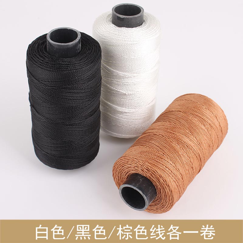 Punzón, herramienta para zapatos, suelas de zapatos, traje de ganchillo, costura, línea de aguja, línea de cera, línea de neumáticos: white-black-brown