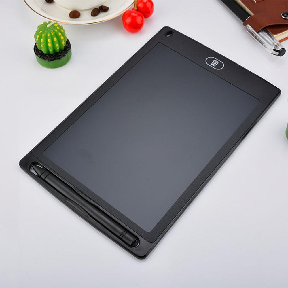 Tableta de dibujo de escritura de 8,5 pulgadas, Bloc de notas Digital LCD, tabla gráfica de escritura a mano, tablón de anuncios para educación,: Black
