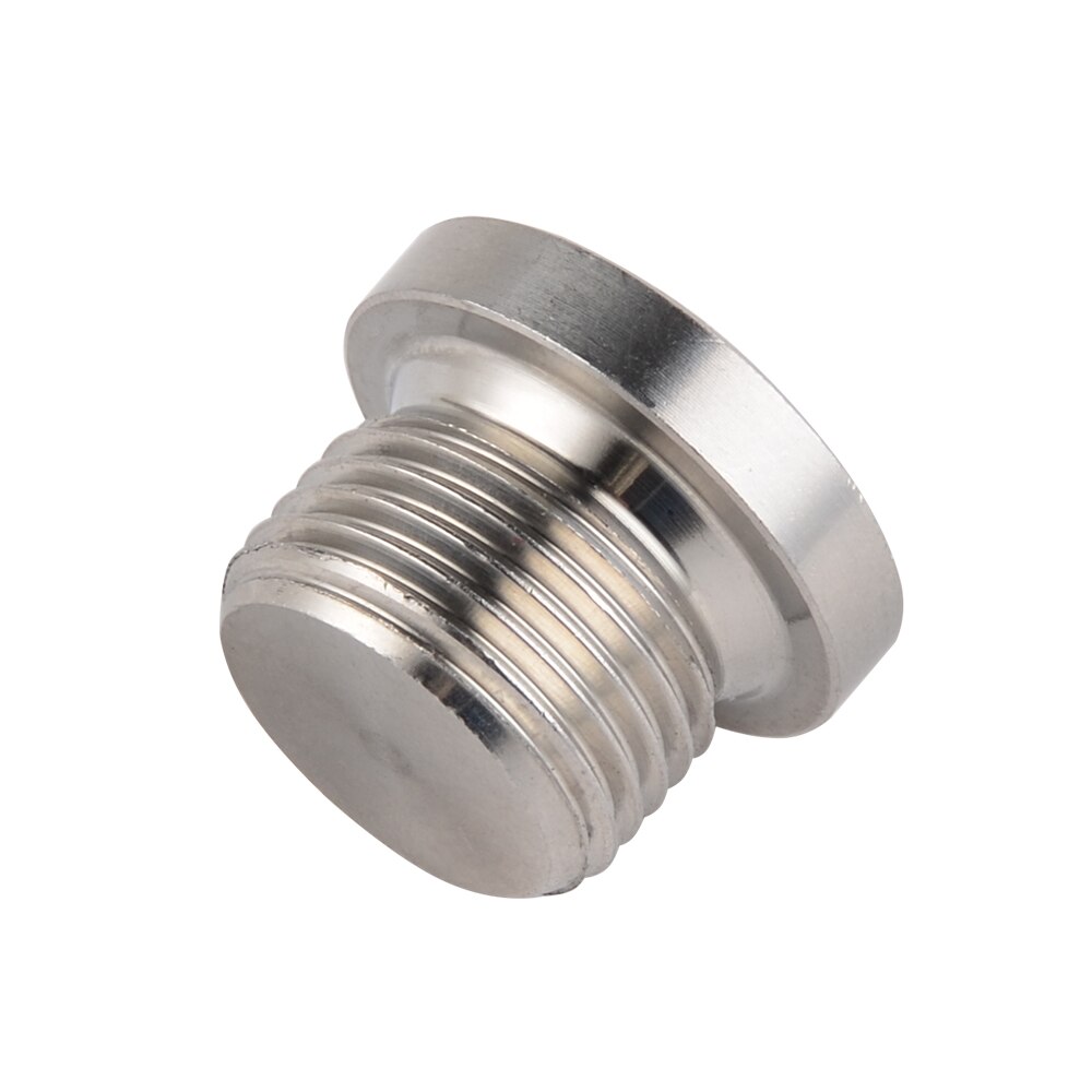 H2CNC O2 OXYGEN SENSOR STAINLESS STEEL BUNG PLUG CAP M18x1.5MM THREAD HEX BUNG 304 Stainless Steel