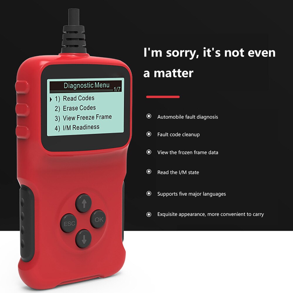 Automotive Diagnostic OBD2 Interface Automobile Fault Detector Instrument Tools Fault Detection Tool Car Fault Diagnosis Scanner