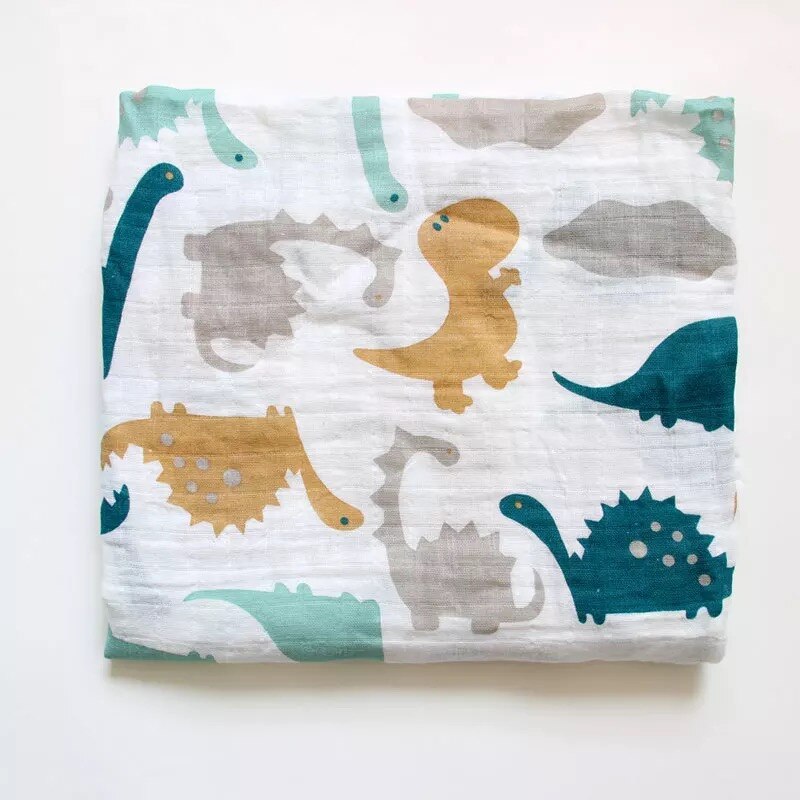 60*60 muslin bomull babyfilt swaddle mjuk tecknad wrap swaddle scarf multifunktion haklappar wrap rapa trasor handduk tillbehör: 12