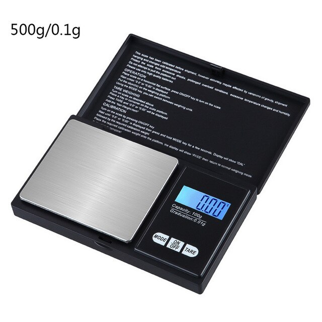 Mini kippen-offen Schmuck Waagen Waage Gleichgewicht Digitale gewichte Nest Gramera Gewicht Skala Menge Präzision Küche Elektronische Waage: 500g-0.1g