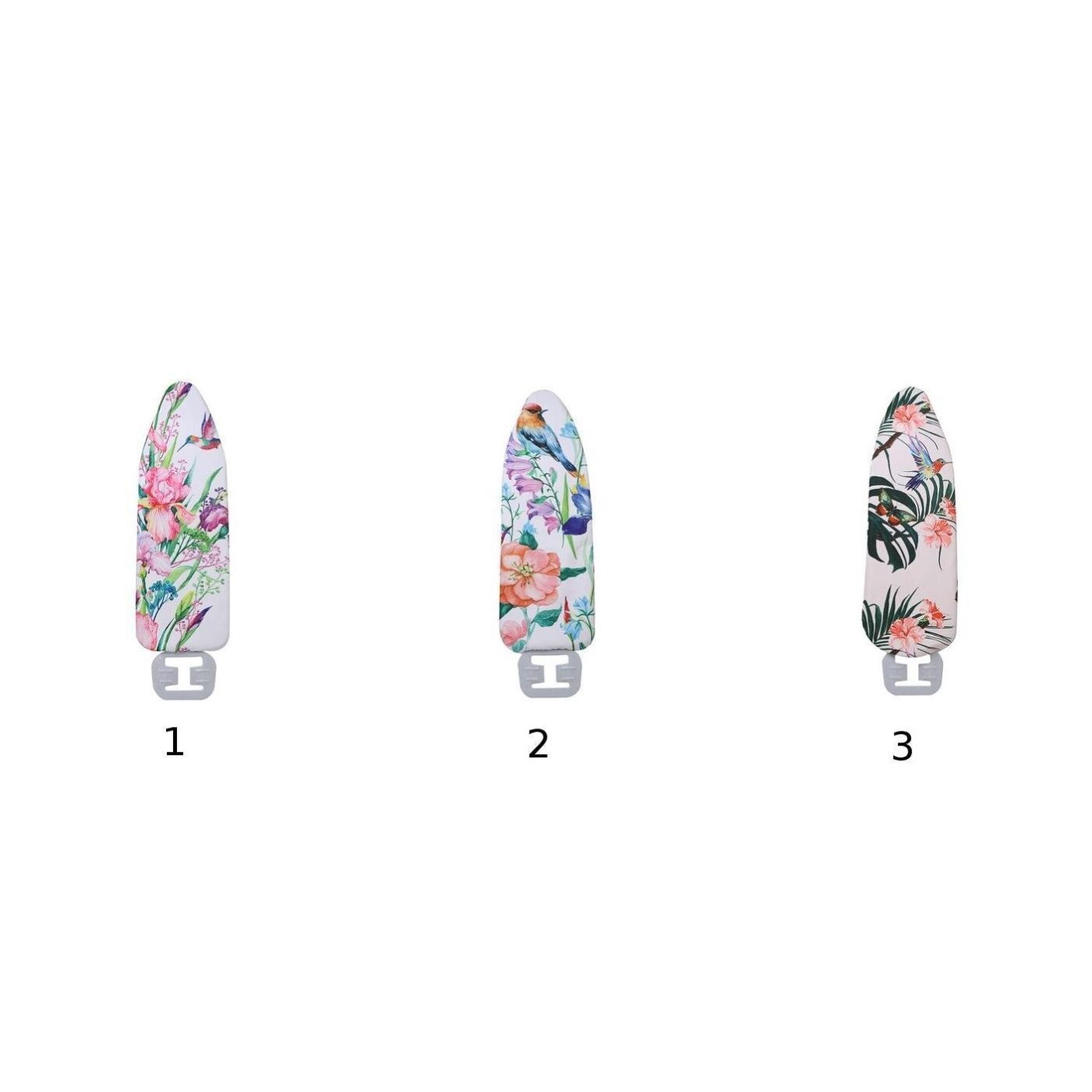 Spring bird-serie digitaal bedrukte strijkplankhoes met warmte-isolatie spring bird-strijkplankhoes met windscherm digitaal bedrukt