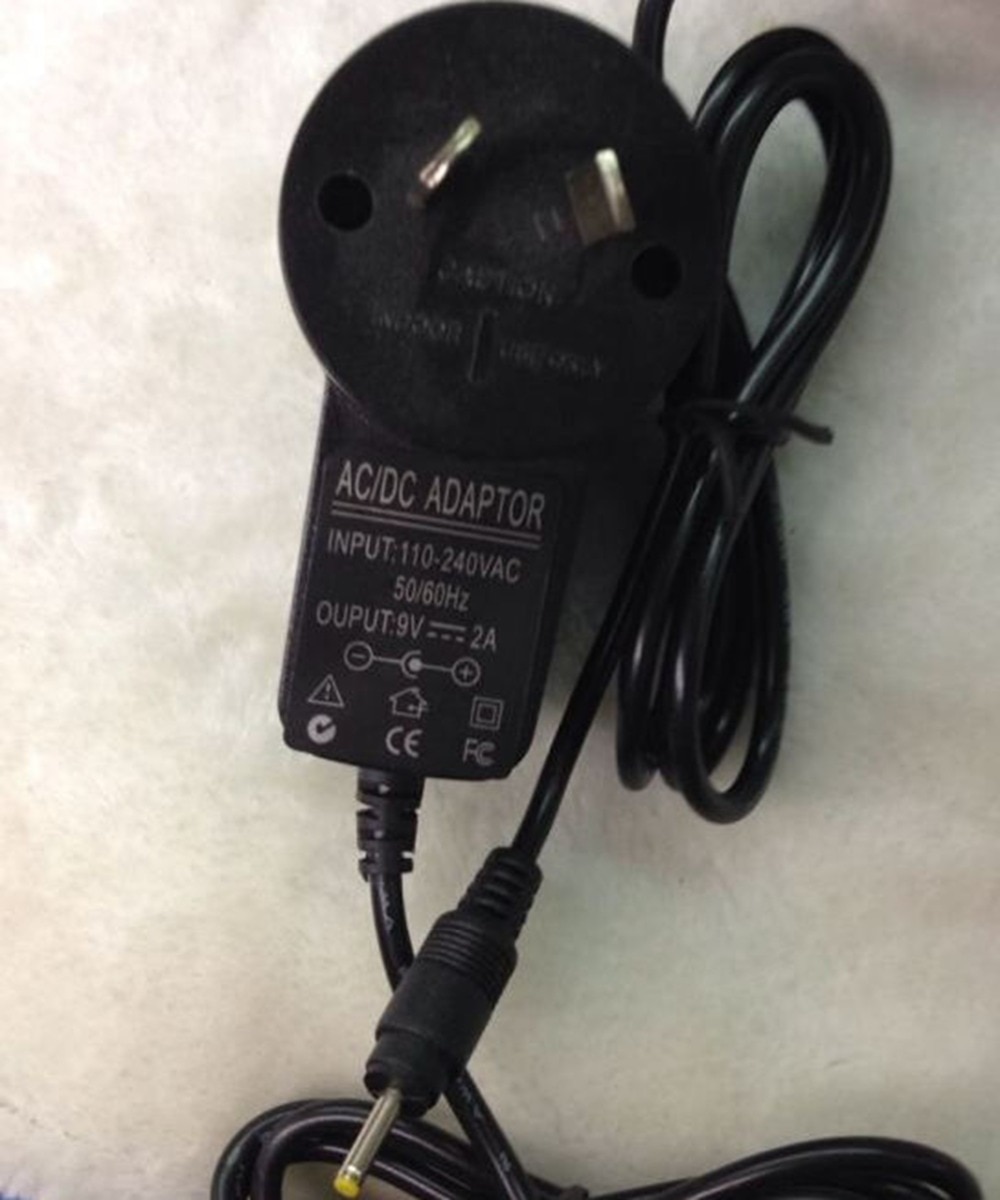 Cargador de pared con enchufe AU, adaptador de fuente de alimentación para tableta, cubo, iWork8, Aoson, M19, M12, Pipo, M2, M3, M8, Chuwi, V3, 9V, 2A, 2,5x0,7mm, 2,5mm