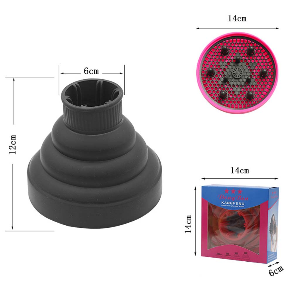 Profession Blow Dryer Diffuser Attachment for Natural Thick Hair Collapsible Hair Blower Diffuser Styling Hairdressing Tool