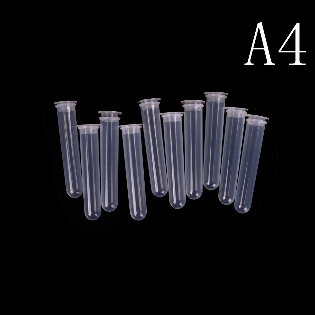 10pcs 50Ml Plastic Transparent Centrifuge Tube With Scale Free-standing With Screw Cap Laboratory School Educational Supplies A3