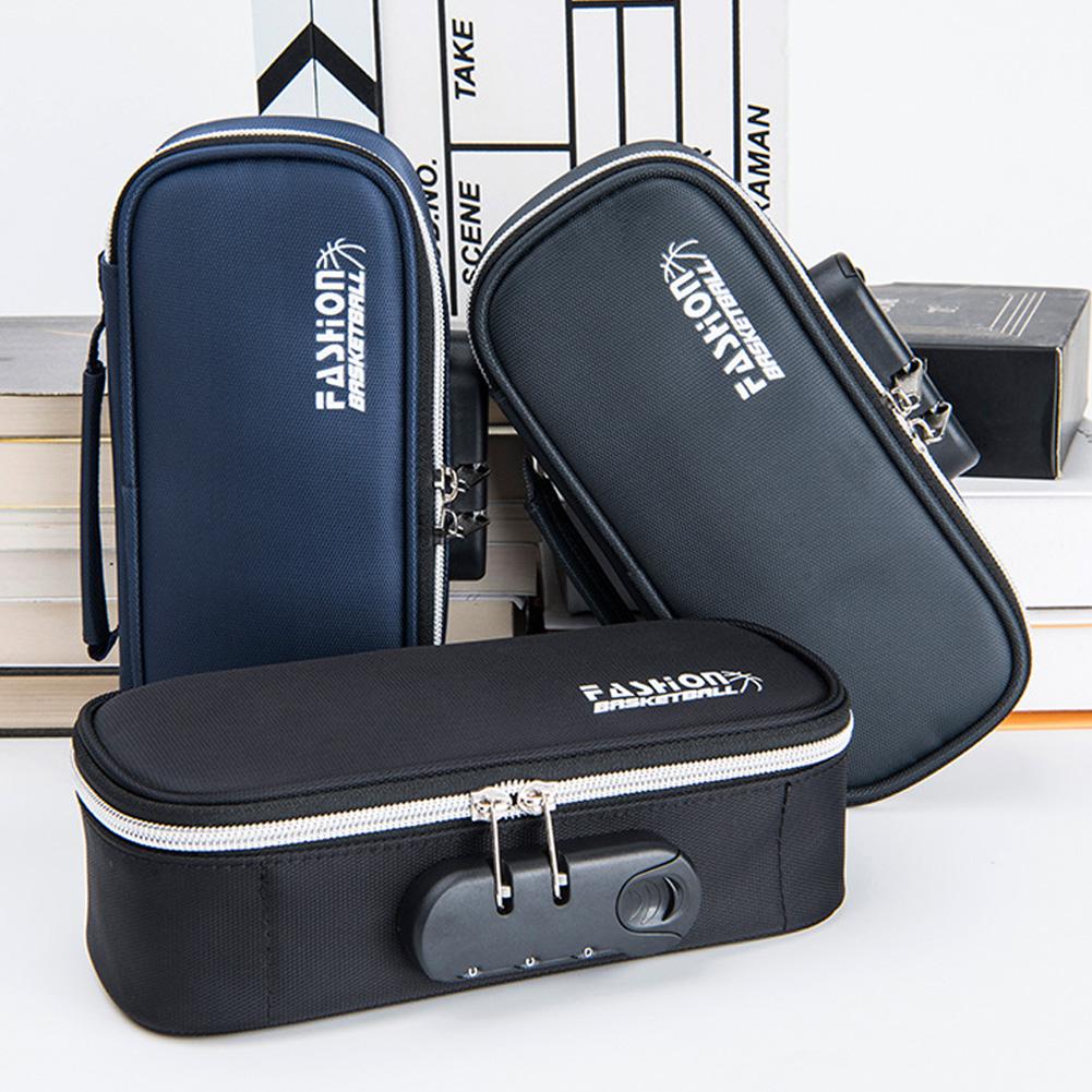 estuche para lápices candado de combinación de gran capacidad 4 colores lápiz funda cartuchera escuela Oficina suministros