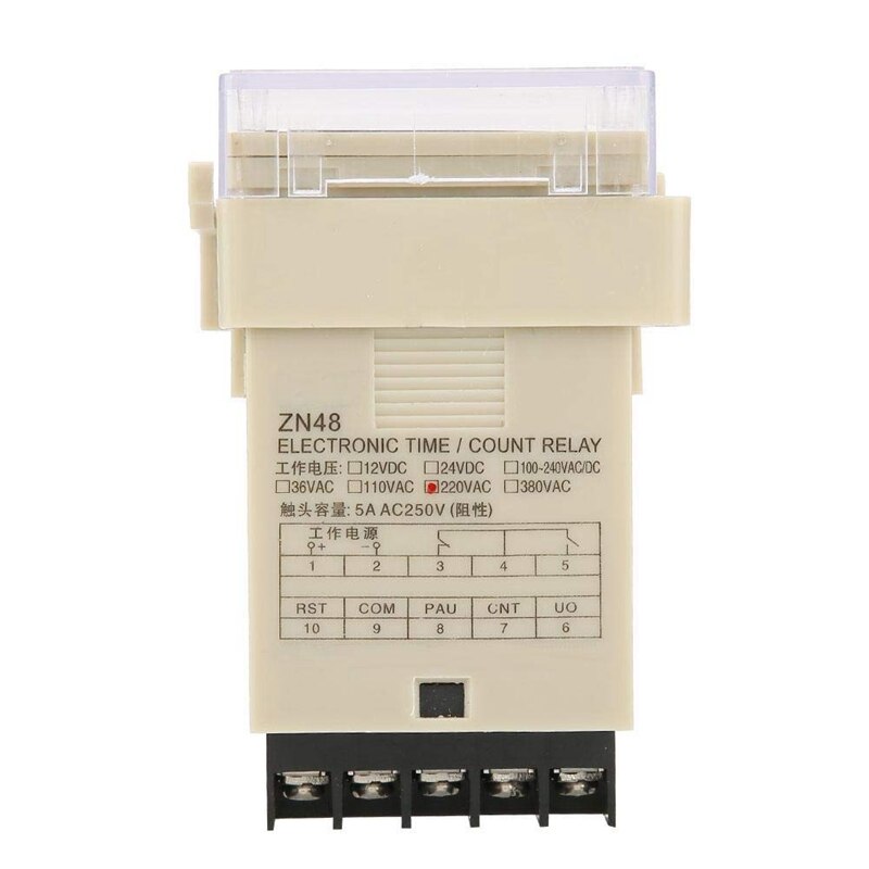 ZN48 AC220V Digitale Tijdrelais Counter Multifunctionele Roterende Snelheid Frequentie Meter