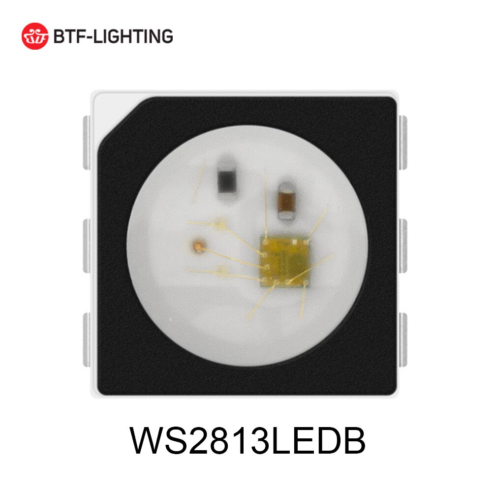10 pcs WS2812B LED Chips SK6812 RGBW Lights Chip Individually Addressable WWA WS2811 IC SK9822 APA102 WS2813 RGB 3535 5050 DC5V: Black RGB5050 WS2813