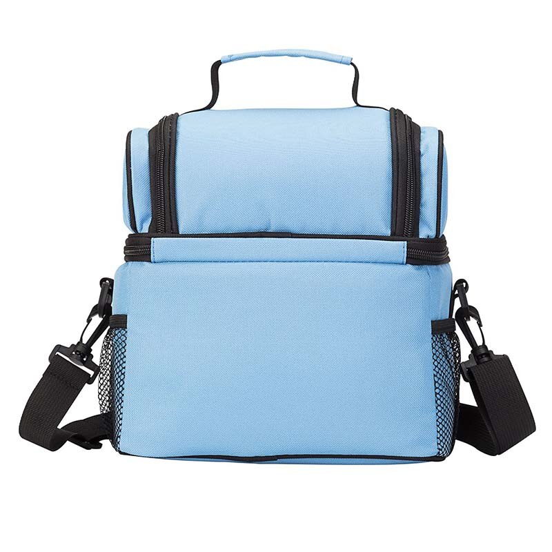 double compartment cooler bag big capacity thermal lunch picnic box ice pack food drinks breast milk insulated carrier cool bag