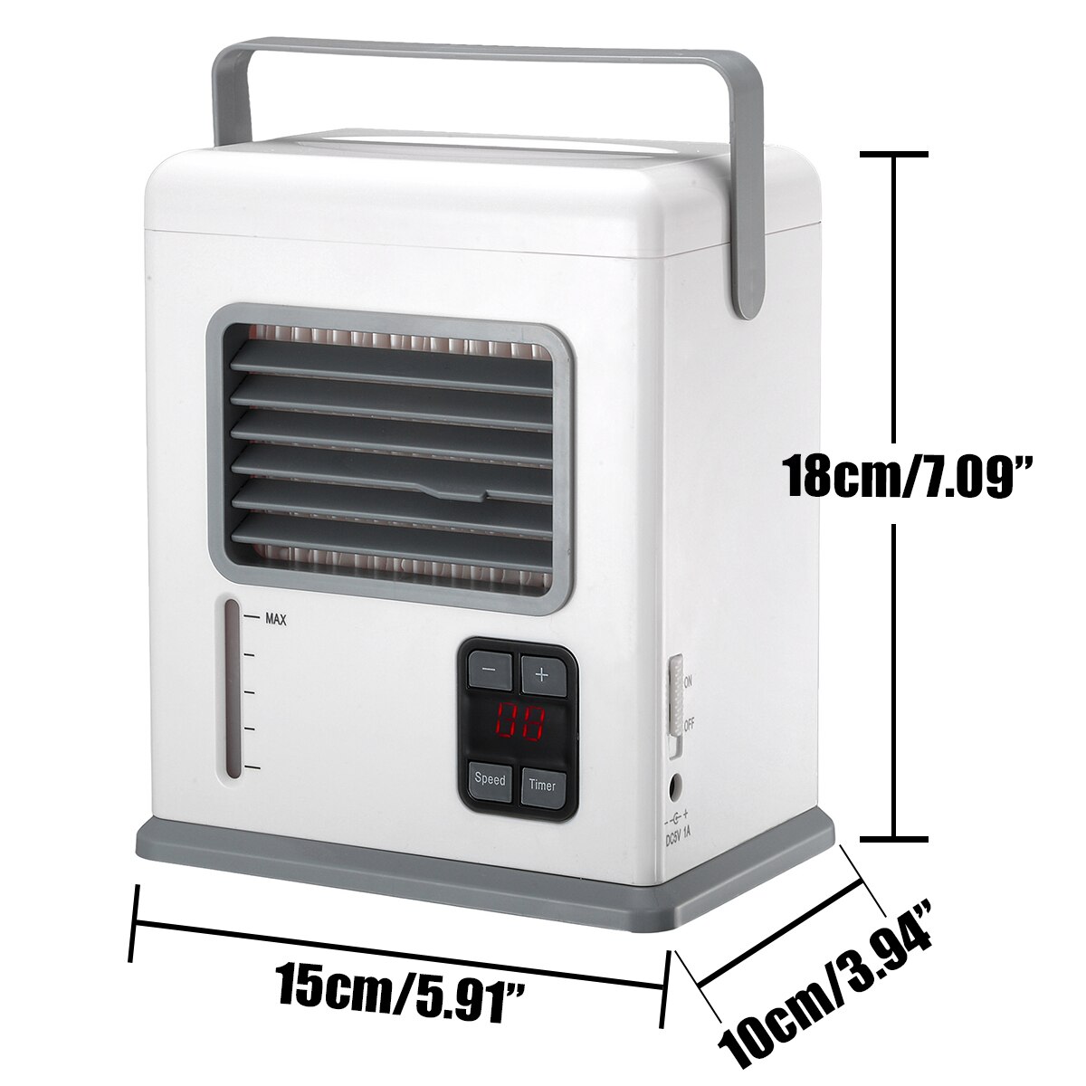 Portable Handheld Air Conditioner Conditioning Rechargeable USB Mini Air Cooler Digital Display Air Cooling Fan For Office Home