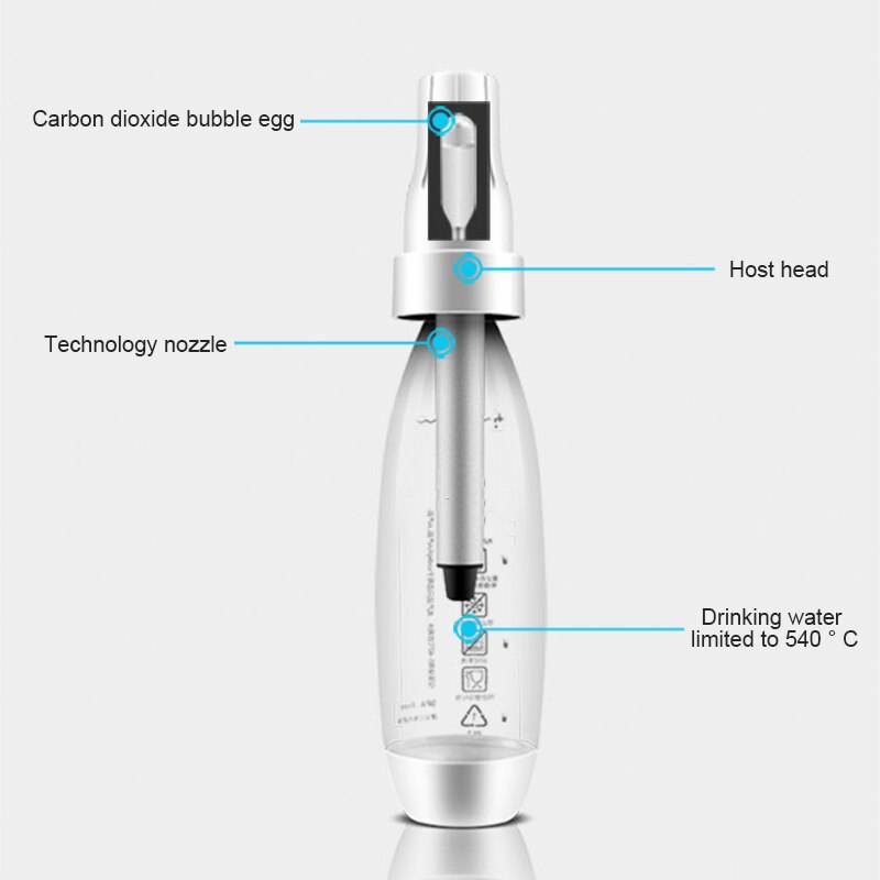 Woda sodowa ekspres domowy przenośny domowy maszyna sodowa Carbonator 1000ml przenośna woda sodowa maszyna prosta wygodna