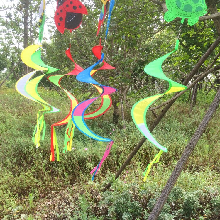 5 unids/lote Animal espiral al aire libre colorido molino viento Spinner césped jardín patio decoración al aire libre viento Spinners